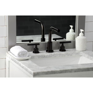 Kaiser FSC8955CKL Two-Handle 3-Hole Deck Mount Widespread Bathroom Faucet with Pop-Up Drain, Oil Rubbed Bronze