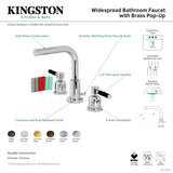 Kaiser FSC8955DKL Two-Handle 3-Hole Deck Mount Widespread Bathroom Faucet with Pop-Up Drain, Oil Rubbed Bronze