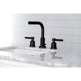 Kaiser FSC8955DKL Two-Handle 3-Hole Deck Mount Widespread Bathroom Faucet with Pop-Up Drain, Oil Rubbed Bronze