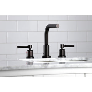 Concord FSC8955DL Two-Handle 3-Hole Deck Mount Widespread Bathroom Faucet with Pop-Up Drain, Oil Rubbed Bronze