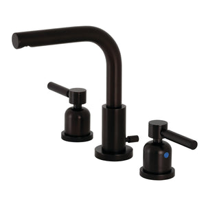 Concord FSC8955DL Two-Handle 3-Hole Deck Mount Widespread Bathroom Faucet with Pop-Up Drain, Oil Rubbed Bronze