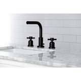 Concord FSC8955DX Two-Handle 3-Hole Deck Mount Widespread Bathroom Faucet with Pop-Up Drain, Oil Rubbed Bronze