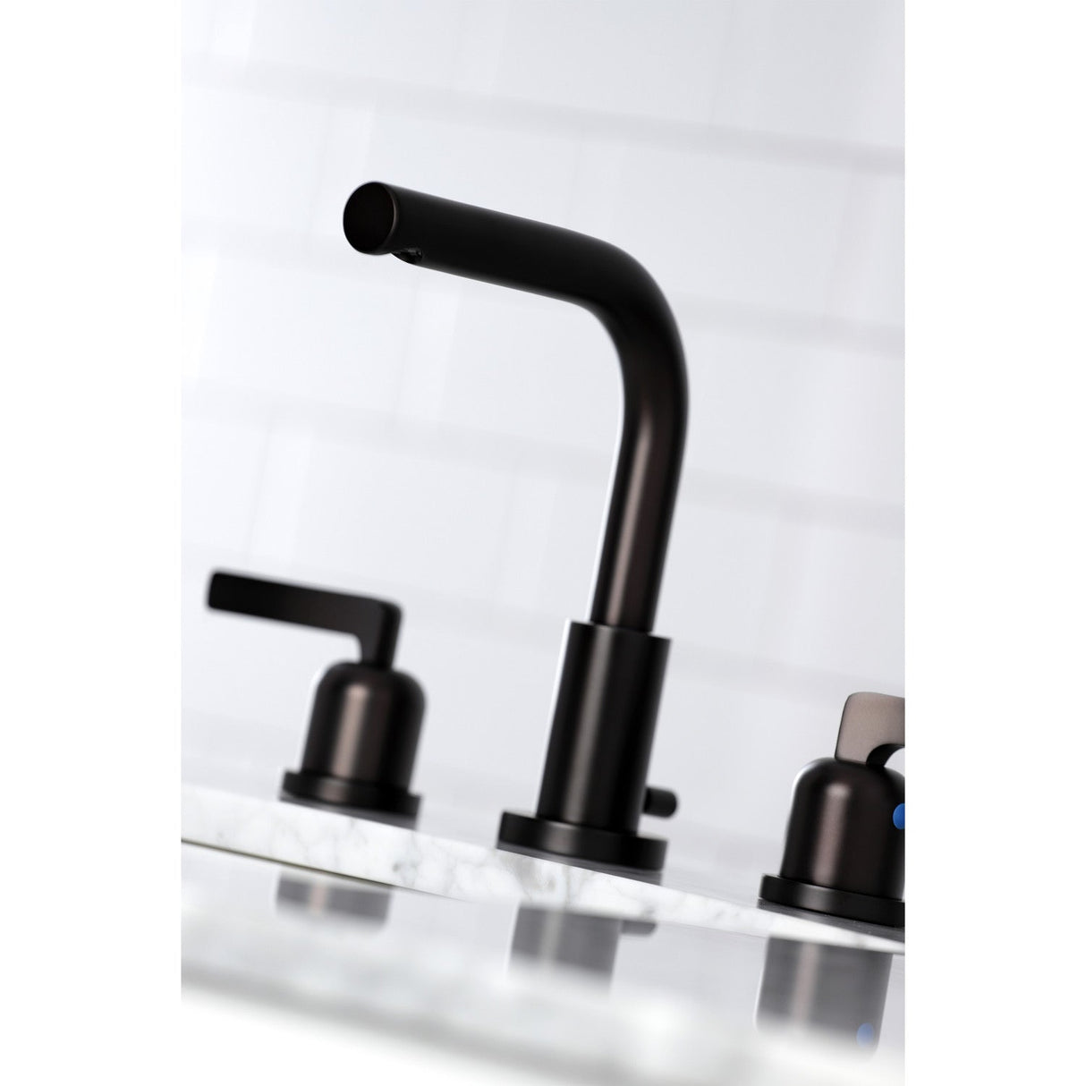 Centurion FSC8955EFL Two-Handle 3-Hole Deck Mount Widespread Bathroom Faucet with Pop-Up Drain, Oil Rubbed Bronze