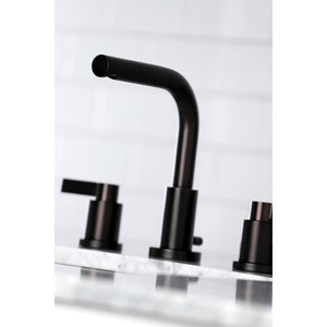 NuvoFusion FSC8955NDL Two-Handle 3-Hole Deck Mount Widespread Bathroom Faucet with Pop-Up Drain, Oil Rubbed Bronze