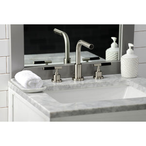 Kaiser FSC8958CKL Two-Handle 3-Hole Deck Mount Widespread Bathroom Faucet with Pop-Up Drain, Brushed Nickel