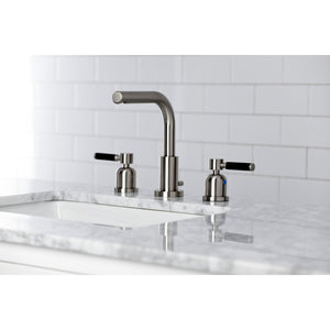Kaiser FSC8958DKL Two-Handle 3-Hole Deck Mount Widespread Bathroom Faucet with Pop-Up Drain, Brushed Nickel