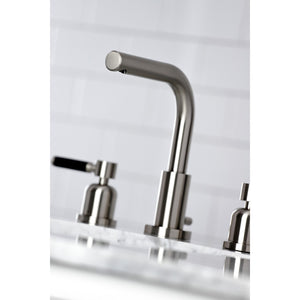 Kaiser FSC8958DKL Two-Handle 3-Hole Deck Mount Widespread Bathroom Faucet with Pop-Up Drain, Brushed Nickel
