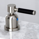 Kaiser FSC8958DKL Two-Handle 3-Hole Deck Mount Widespread Bathroom Faucet with Pop-Up Drain, Brushed Nickel
