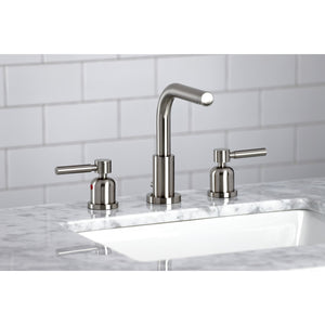 Concord FSC8958DL Two-Handle 3-Hole Deck Mount Widespread Bathroom Faucet with Pop-Up Drain, Brushed Nickel