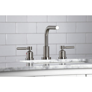 Concord FSC8958DL Two-Handle 3-Hole Deck Mount Widespread Bathroom Faucet with Pop-Up Drain, Brushed Nickel