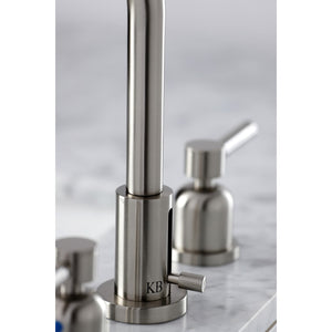 Concord FSC8958DL Two-Handle 3-Hole Deck Mount Widespread Bathroom Faucet with Pop-Up Drain, Brushed Nickel
