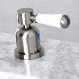 Paris FSC8958DPL Two-Handle 3-Hole Deck Mount Widespread Bathroom Faucet with Pop-Up Drain, Brushed Nickel