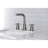 Concord FSC8958DX Two-Handle 3-Hole Deck Mount Widespread Bathroom Faucet with Pop-Up Drain, Brushed Nickel