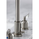 Centurion FSC8958EFL Two-Handle 3-Hole Deck Mount Widespread Bathroom Faucet with Pop-Up Drain, Brushed Nickel