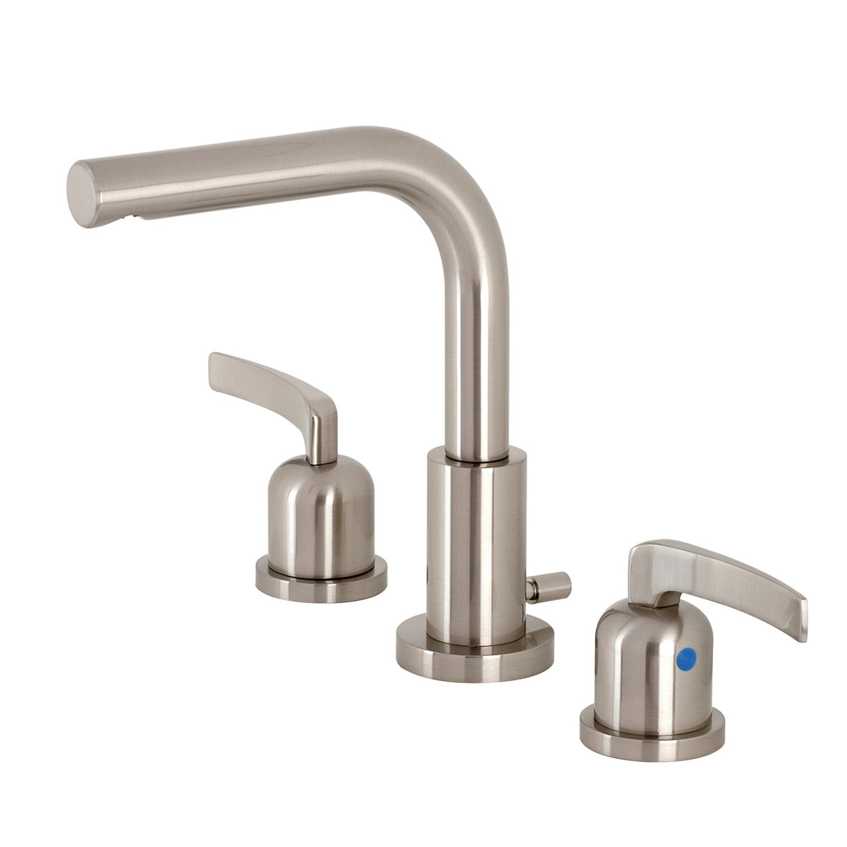 Centurion FSC8958EFL Two-Handle 3-Hole Deck Mount Widespread Bathroom Faucet with Pop-Up Drain, Brushed Nickel