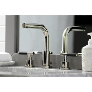 Kaiser FSC8959CKL Two-Handle 3-Hole Deck Mount Widespread Bathroom Faucet with Pop-Up Drain, Polished Nickel