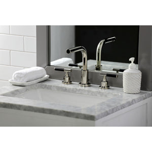 Kaiser FSC8959CKL Two-Handle 3-Hole Deck Mount Widespread Bathroom Faucet with Pop-Up Drain, Polished Nickel