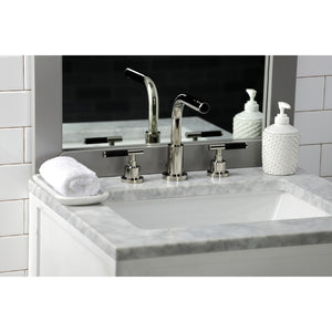 Kaiser FSC8959CKL Two-Handle 3-Hole Deck Mount Widespread Bathroom Faucet with Pop-Up Drain, Polished Nickel