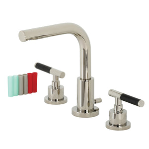 Kaiser FSC8959CKL Two-Handle 3-Hole Deck Mount Widespread Bathroom Faucet with Pop-Up Drain, Polished Nickel
