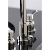 Kaiser FSC8959DKL Two-Handle 3-Hole Deck Mount Widespread Bathroom Faucet with Pop-Up Drain, Polished Nickel