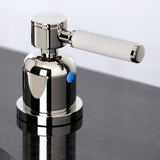 Kaiser FSC8959DKL Two-Handle 3-Hole Deck Mount Widespread Bathroom Faucet with Pop-Up Drain, Polished Nickel