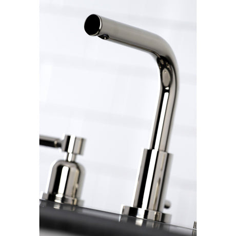 Concord FSC8959DL Two-Handle 3-Hole Deck Mount Widespread Bathroom Faucet with Pop-Up Drain, Polished Nickel