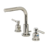 Concord FSC8959DL Two-Handle 3-Hole Deck Mount Widespread Bathroom Faucet with Pop-Up Drain, Polished Nickel