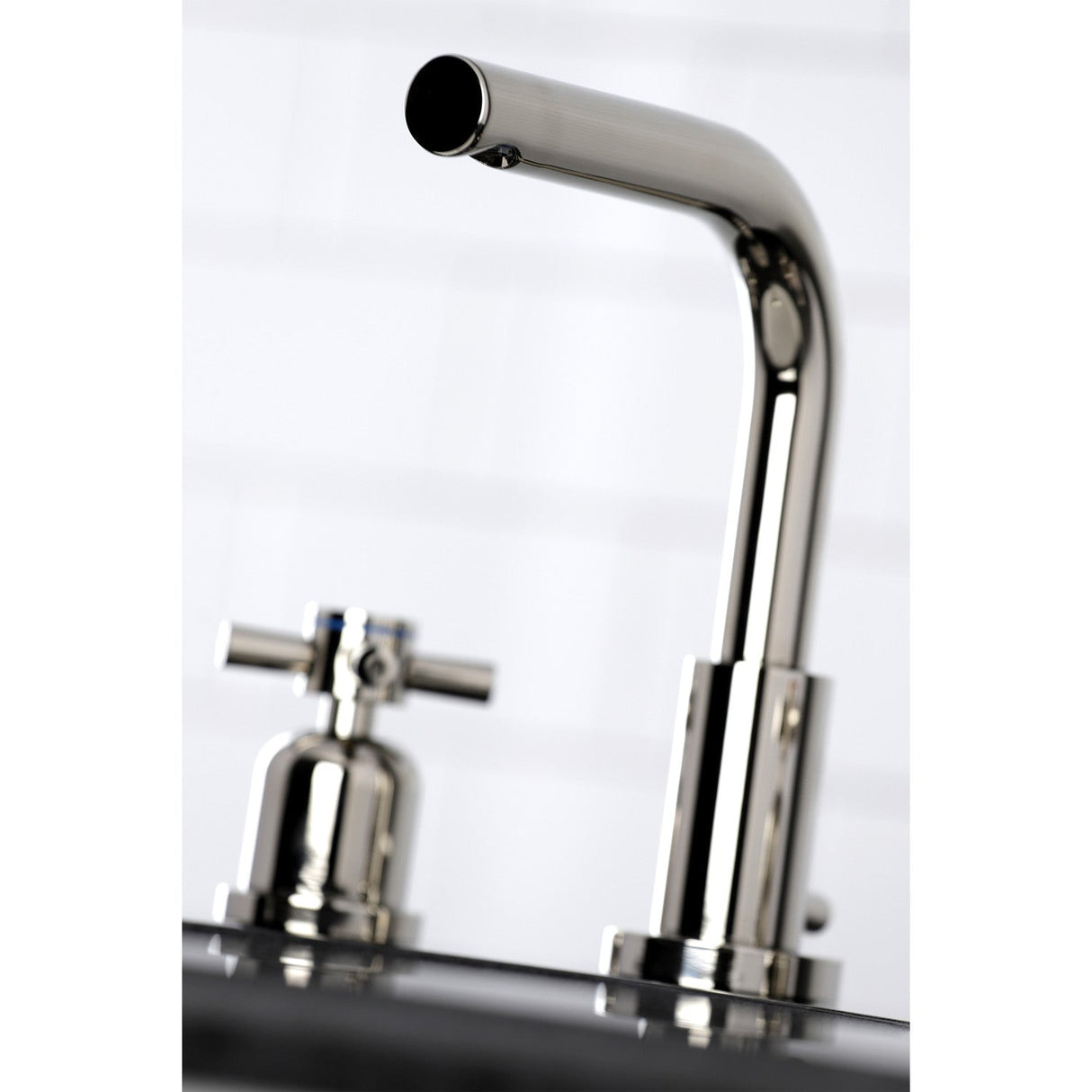 Concord FSC8959DX Two-Handle 3-Hole Deck Mount Widespread Bathroom Faucet with Pop-Up Drain, Polished Nickel