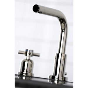 Concord FSC8959DX Two-Handle 3-Hole Deck Mount Widespread Bathroom Faucet with Pop-Up Drain, Polished Nickel