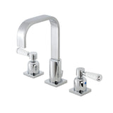 Paris FSC8961DPL Two-Handle 3-Hole Deck Mount Widespread Bathroom Faucet with Pop-Up Drain, Polished Chrome