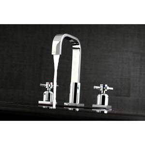 Concord FSC8961DX Two-Handle 3-Hole Deck Mount Widespread Bathroom Faucet with Pop-Up Drain, Polished Chrome