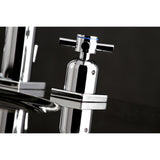 Concord FSC8961DX Two-Handle 3-Hole Deck Mount Widespread Bathroom Faucet with Pop-Up Drain, Polished Chrome