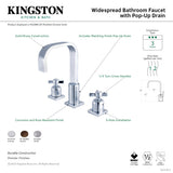 Millennium FSC8961ZX Two-Handle 3-Hole Deck Mount Widespread Bathroom Faucet with Pop-Up Drain, Polished Chrome