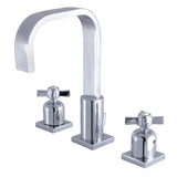 Millennium FSC8961ZX Two-Handle 3-Hole Deck Mount Widespread Bathroom Faucet with Pop-Up Drain, Polished Chrome