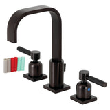 Kaiser FSC8965DKL Two-Handle 3-Hole Deck Mount Widespread Bathroom Faucet with Pop-Up Drain, Oil Rubbed Bronze