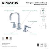 Concord FSC8965DL Two-Handle 3-Hole Deck Mount Widespread Bathroom Faucet with Pop-Up Drain, Oil Rubbed Bronze