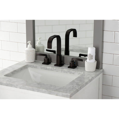 Centurion FSC8965EFL Two-Handle 3-Hole Deck Mount Widespread Bathroom Faucet with Pop-Up Drain, Oil Rubbed Bronze