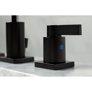 NuvoFusion FSC8965NDL Two-Handle 3-Hole Deck Mount Widespread Bathroom Faucet with Pop-Up Drain, Oil Rubbed Bronze