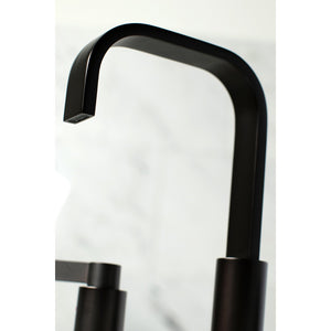 NuvoFusion FSC8965NDL Two-Handle 3-Hole Deck Mount Widespread Bathroom Faucet with Pop-Up Drain, Oil Rubbed Bronze