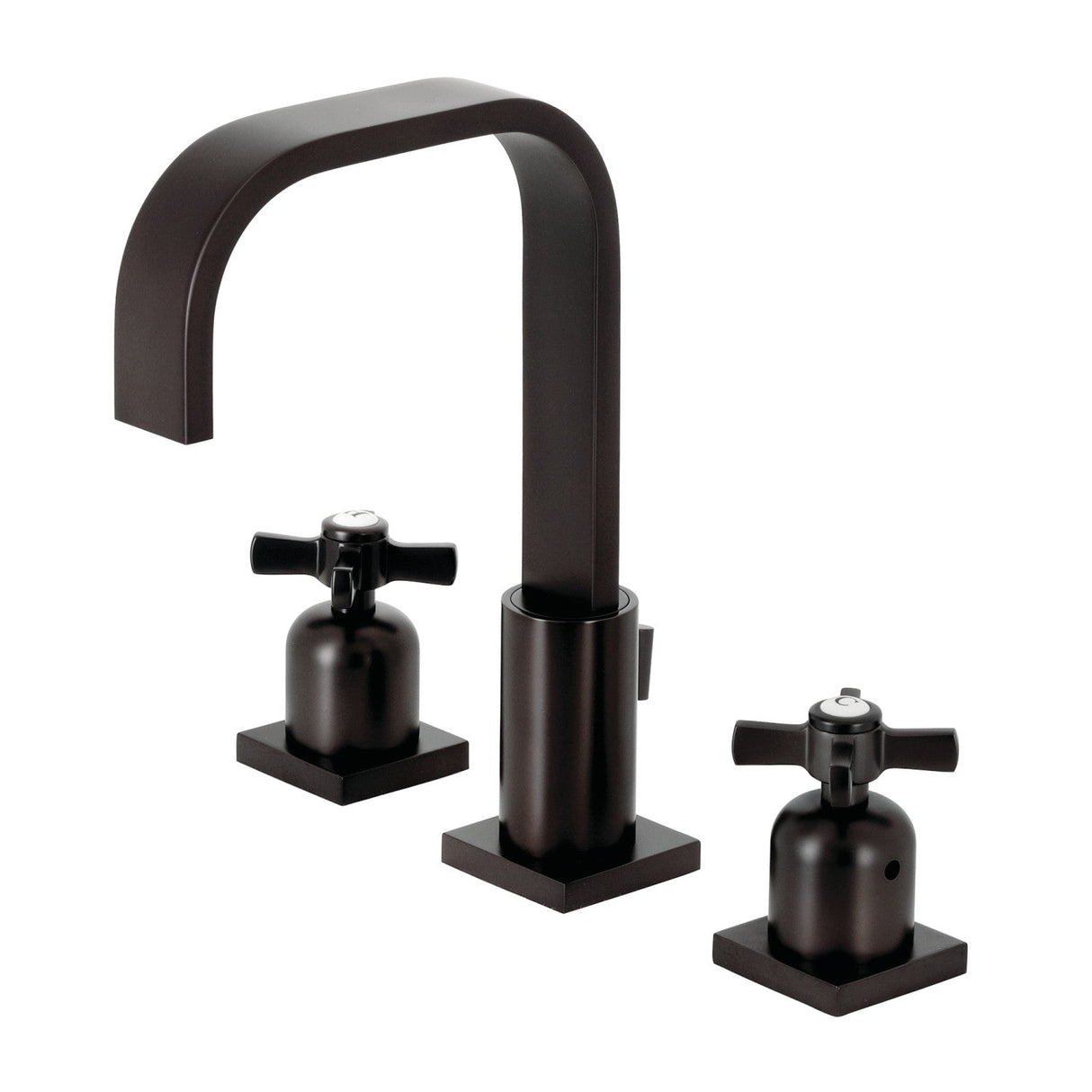 Millennium FSC8965ZX Two-Handle 3-Hole Deck Mount Widespread Bathroom Faucet with Pop-Up Drain, Oil Rubbed Bronze