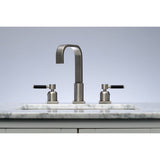 Kaiser FSC8968DKL Two-Handle 3-Hole Deck Mount Widespread Bathroom Faucet with Pop-Up Drain, Brushed Nickel