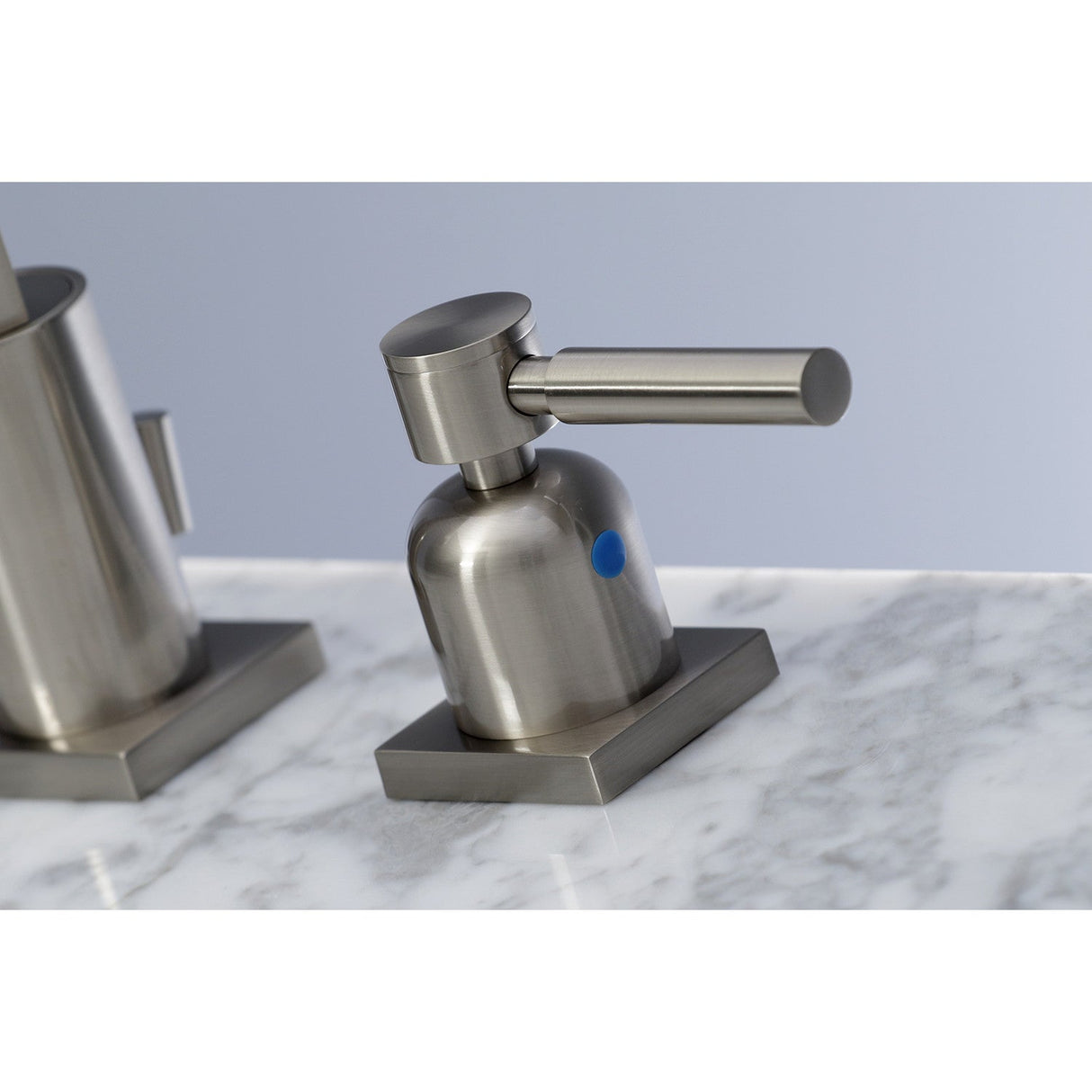 Concord FSC8968DL Two-Handle 3-Hole Deck Mount Widespread Bathroom Faucet with Pop-Up Drain, Brushed Nickel