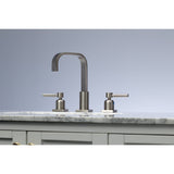 Concord FSC8968DL Two-Handle 3-Hole Deck Mount Widespread Bathroom Faucet with Pop-Up Drain, Brushed Nickel