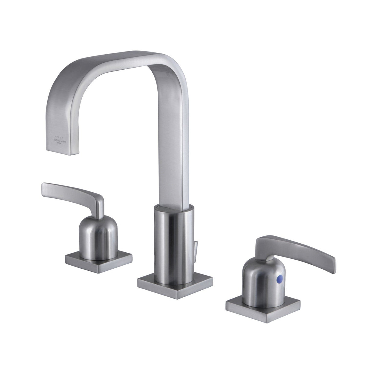 Centurion FSC8968EFL Two-Handle 3-Hole Deck Mount Widespread Bathroom Faucet with Pop-Up Drain, Brushed Nickel