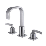 Centurion FSC8968EFL Two-Handle 3-Hole Deck Mount Widespread Bathroom Faucet with Pop-Up Drain, Brushed Nickel