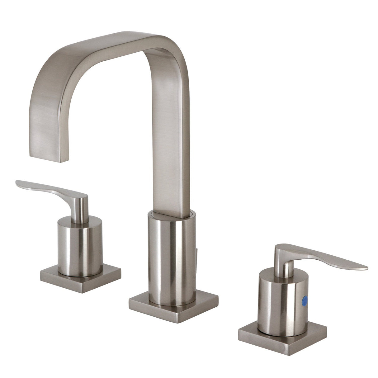 Serena FSC8968SVL Two-Handle 3-Hole Deck Mount Widespread Bathroom Faucet with Pop-Up Drain, Brushed Nickel