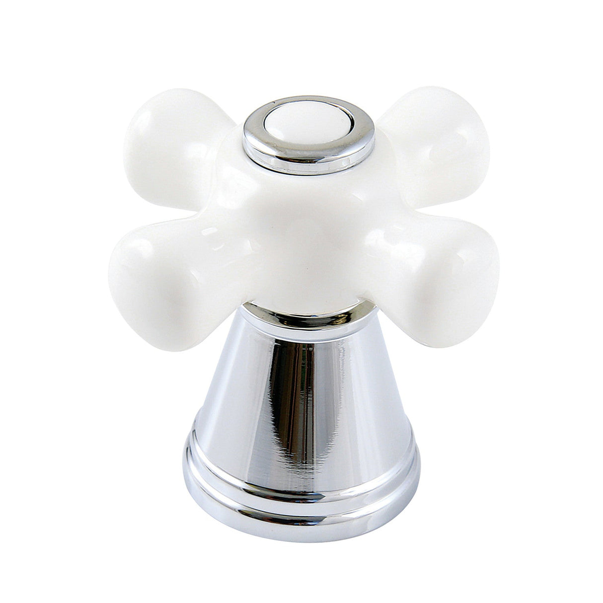 FSCDH1971APX Porcelain Cross Diverter Handle, Polished Chrome