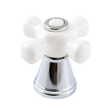 FSCDH1971APX Porcelain Cross Diverter Handle, Polished Chrome