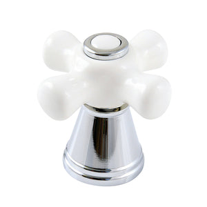 FSCDH1971APX Porcelain Cross Diverter Handle, Polished Chrome