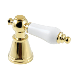 FSCDH1972PL Porcelain Lever Diverter Handle, Polished Brass